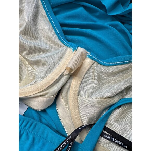 Magicsuit Tankini Top Size 8 Underwire Teal NWT $124 - Picture 3 of 10